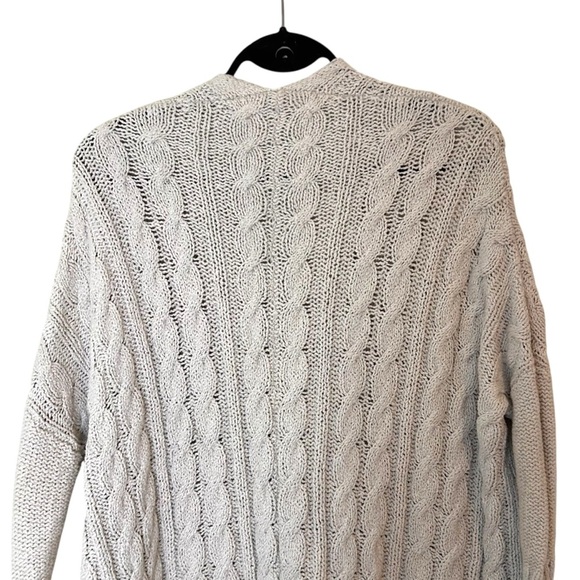 Free People Easy Cable Knit Sweater- Cream- Size Small - Picture 7 of 13